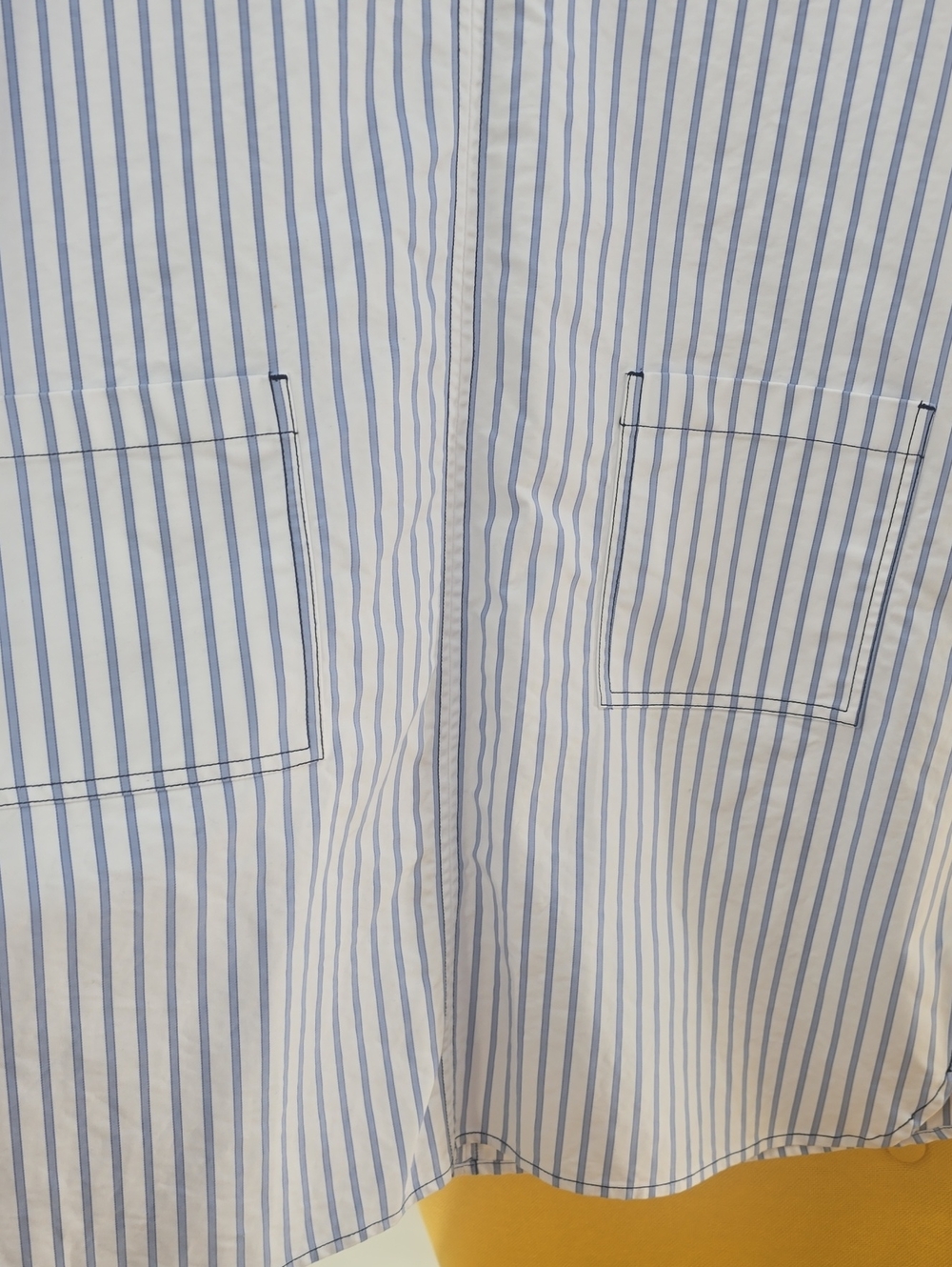 J. Crew Blue and White Striped Short-Sleeve Mini Dress - Picture 6 of 9